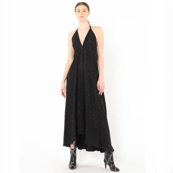 ISABEL MARANT NWT RAIZAMA Black Halter DRESS 6 - Picture 1 of 13